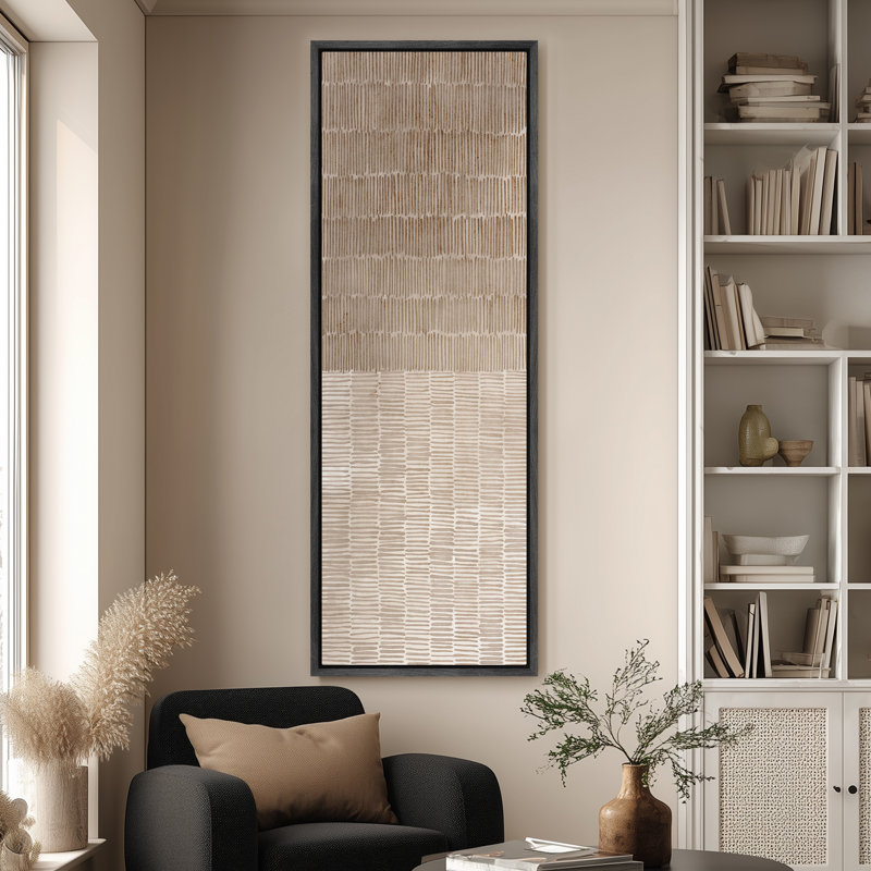 Très grand art mural rétro encadré pour art classique, H 60 po x l 20 po, Noir