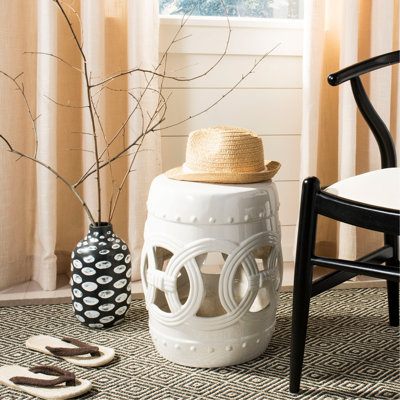Tabouret de jardin en céramique Bartlesville