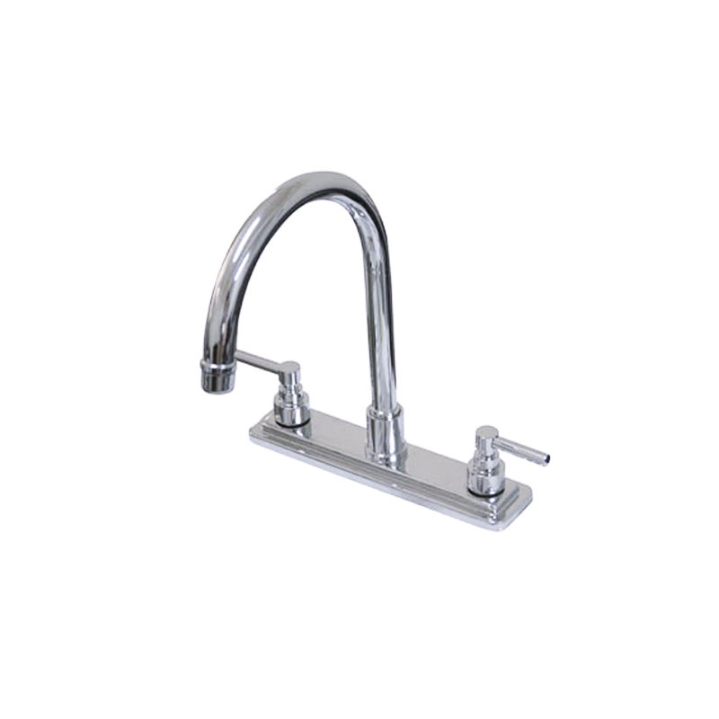 Tampa Double Handle Kitchen Faucet, Polished Chrome