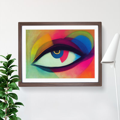Human Eye Abstract 1 Piece Single Picture Frame Painting