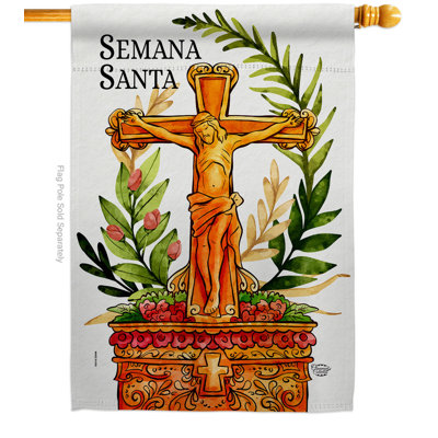 Drapeau de maison en polyester Semana Santa