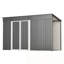 Remise de rangement en métal pour outils de jardin 10 pi x 4 pi-125898107