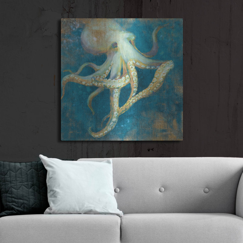 «Ocean Octopus» par Danhui Nai, art mural en métal, H 36 po x l 36 po