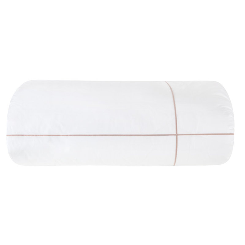 Classic Hotel_Duvet Cover, Queen Duvet Cover, White/Taupe