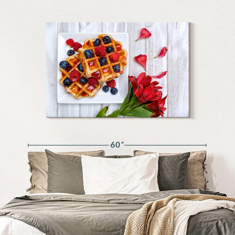 Yarlin Berry Waffles, 32" H x 48" W