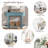 Retro Console Table With Curved Design, Smooth Glaze, 2 Drawers And Metal Handles-1385624863