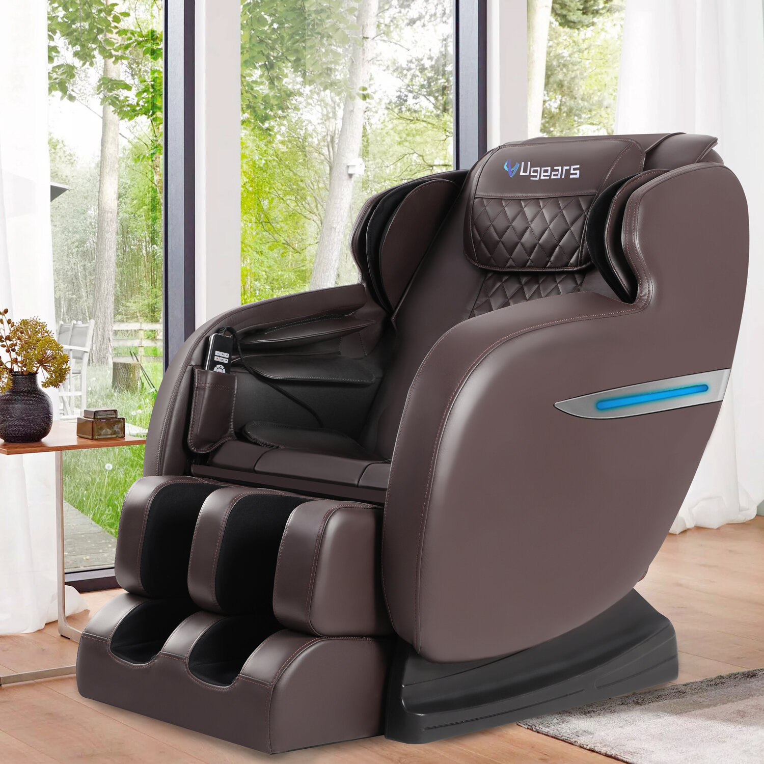 Faux Leather Heated Massage Chair