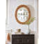 Castello Oval Rattan Mirror
