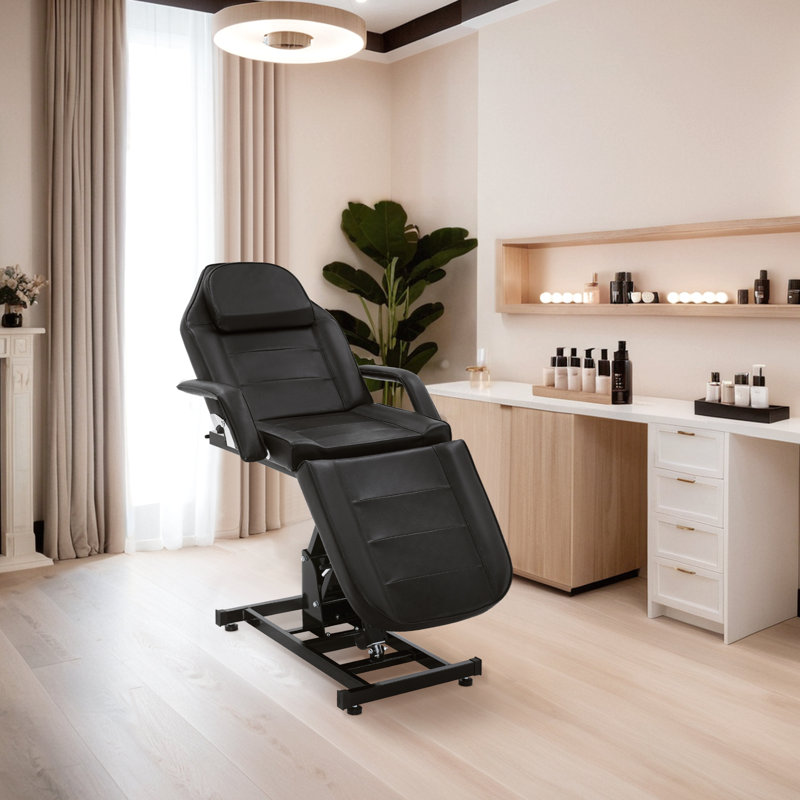 Upholstered Massage Chair, Black 
