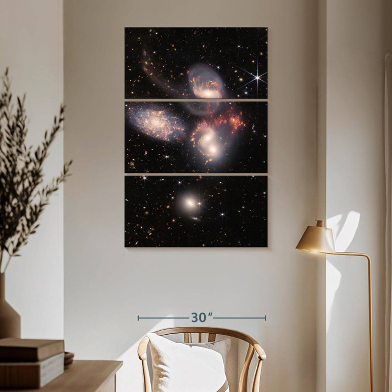 James Webb's Stephan's Quintet, 65" H x 42" W