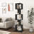 5 Tier Rotating Bookshelf, Floor Rack Simple Bookcase With Multi-Function Creative Bookshelf For Living Room-732035410