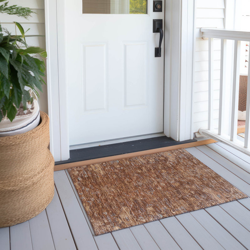 Machine Washable Indoor/Outdoor Hashlamoun ACN2322 Global Rug, Rectangle 1'8" x 2'6"