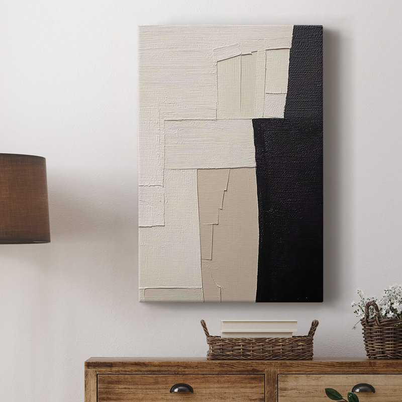 Série ABSTRACT DCLXIX - Toile tendue avec châssis de qualité supérieure - Prêt à être accroché, H 18 po x l 12 po