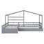 Lit plateforme simple avec trois tiroirs de rangement-1888738548