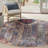Machine Washable Southwestern Blue/Red Area Rug-1536346718
