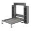 Lit escamotable double avec tablettes et DEL-1638913538