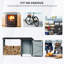 Outdoor Steel Firewood Rack And Metal Storage Shed