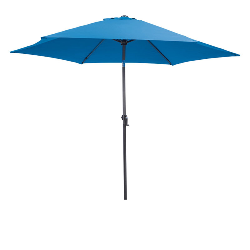 Parasol de marché 9' inclinable patio Barney, Chocolat