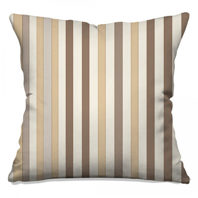 Coussin à rayures, motif à double face