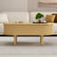 Table basse ovale relevable avec rangement dissimulé, cannelure en bois naturel pour salon-133968141-133968142