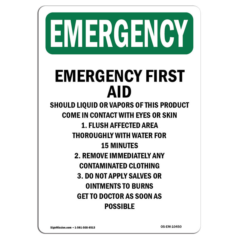 OSHA Danger Sign, 24" H x 18" W x 0.1" D