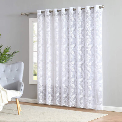 Lisa Lace Sheer Single Curtain Panel