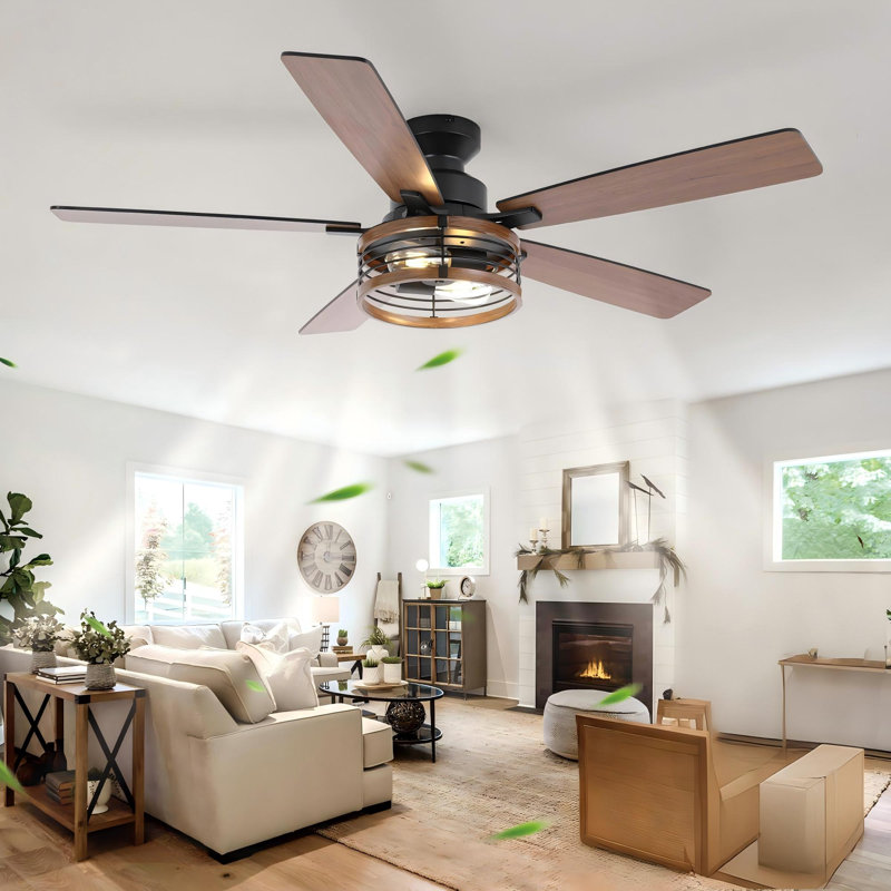 132.08 cm Ceiling Fan with Light Kit