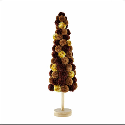 Grand arbre de Noël 8,7 x 8,7 x 31,5 po, multicolore