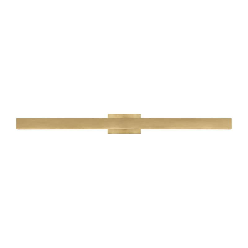 Bau Dimmable LED Wall Mounted Picture Light, Natural Brass, 3" H x 24" W x 8" D