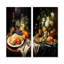 Ensemble de 2 reproductions d'art en métal French Winte-1868478748
