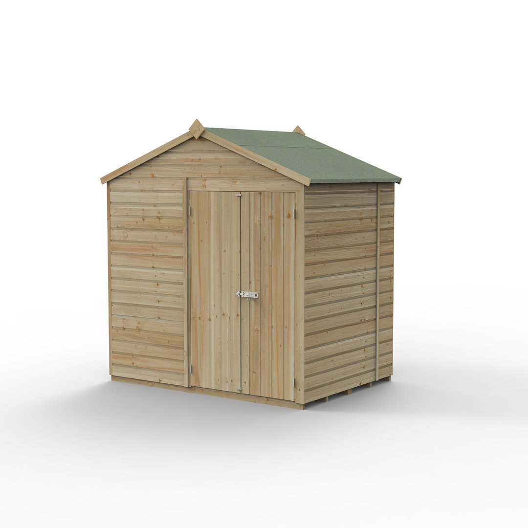 Beckwood 7x7 Pressure Treated Shiplap Wooden Apex Garden Shed