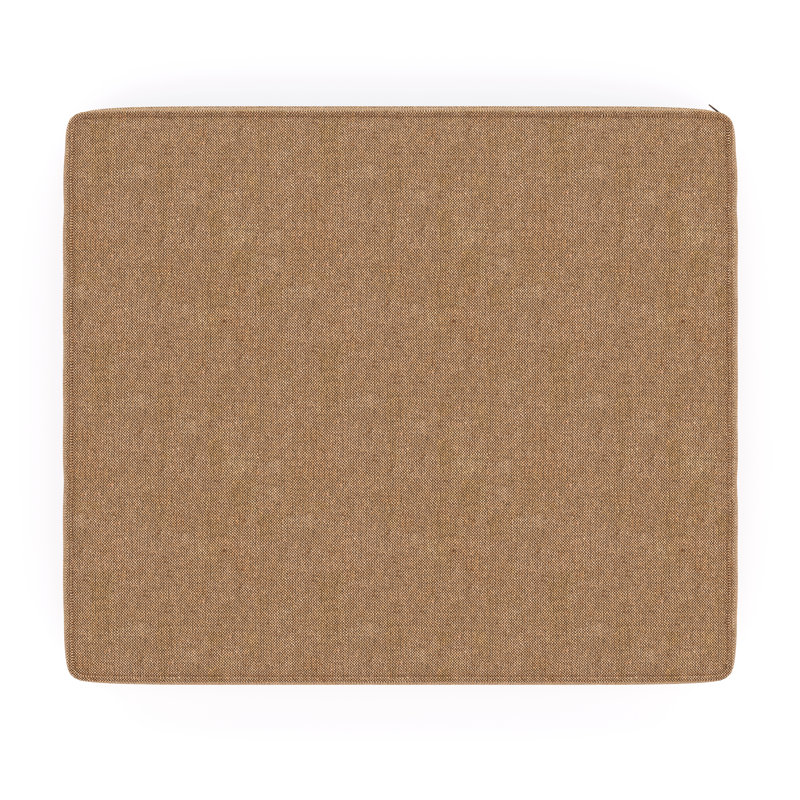 Sunbrella® Outdoor Ottoman Cushion, Canvas Heather Beige Sunbrella® Canvas, 3.5" H x 23.5" W x 20.5" D