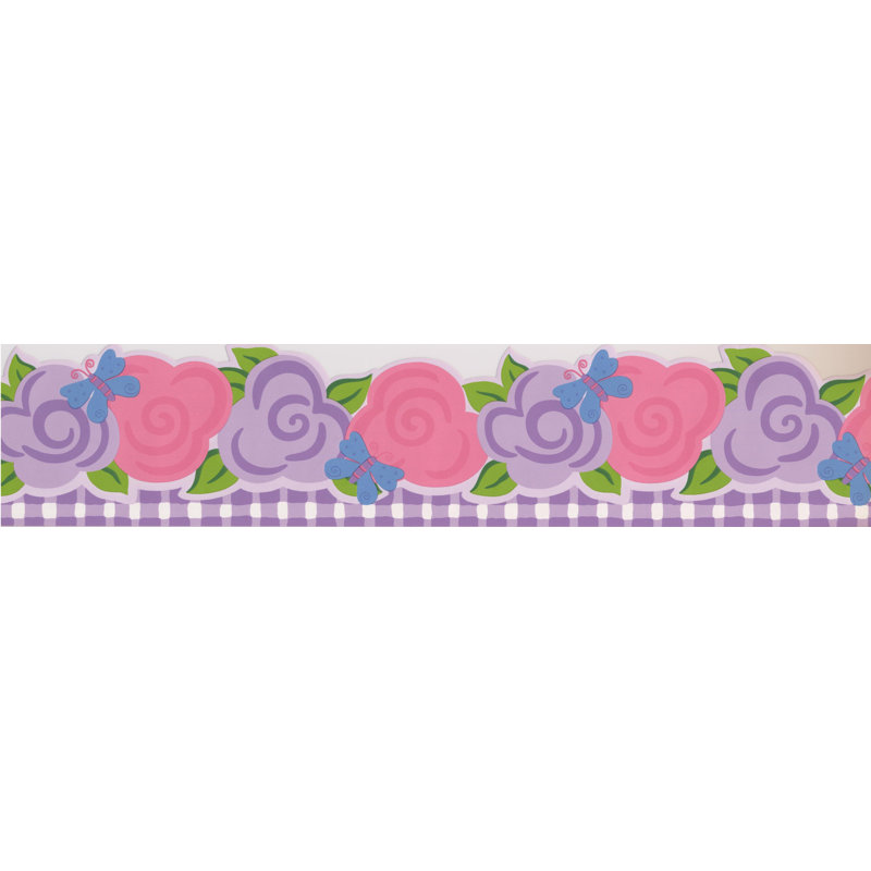 Annsville Wall Border, Purple/Pink