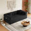 Canapé-lit rembourré 78,8 po en velours côtelé avec accoudoirs et coussin-364093984