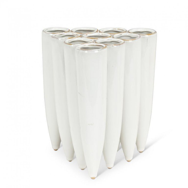 Vase en forme de triangle à 10 capsules