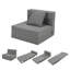 Matelas pour canapé-lit pliant simple, canapé-lit convertible avec coussin-2081616523