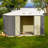10 Ft. W X 8 Ft. D Metal Storage Shed With Frame-108088221