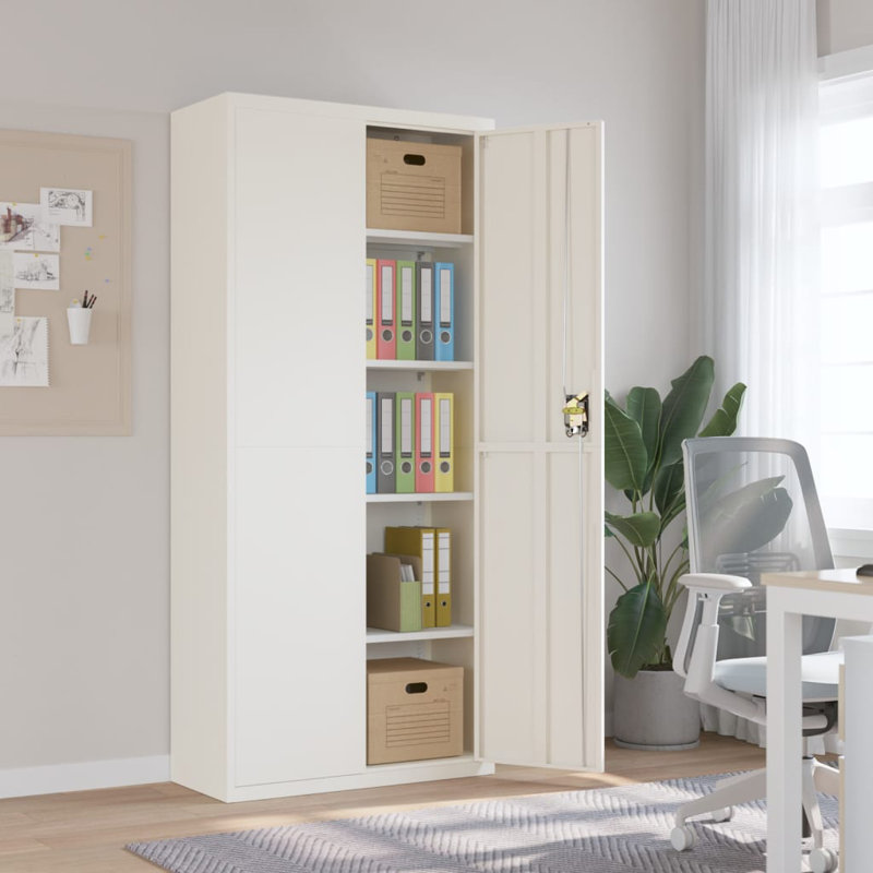 Adriean 2 -Door 4 -Shelf, White