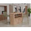 Structure en bois et base en métal, repose-pieds avec repose-pieds-108831505-108831511