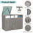 Garbage Bin Shed Stores 2 Trash Cans Metal Outdoor Bin Shed For Garbage Storage-122276349
