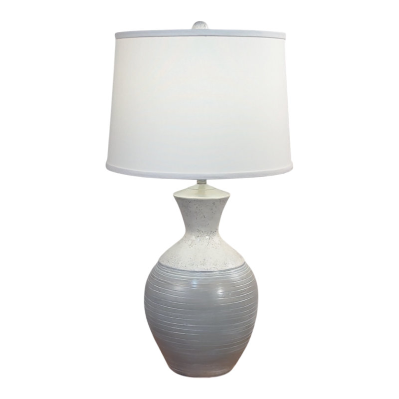 Moonlight Beach/Spindrift Lined Vase Table Lamp