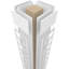 Colonne carrée classique non capitonnée Craftsman avec capitonnage standard et base-71012905