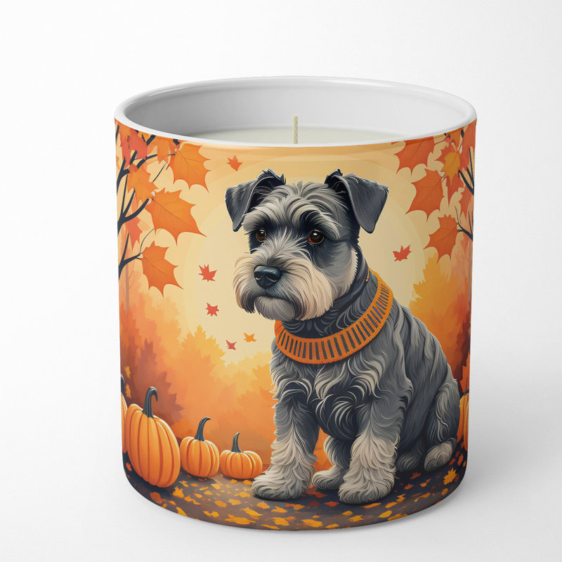 Bougie parfumée Pumpkin Spice avec support en céramique