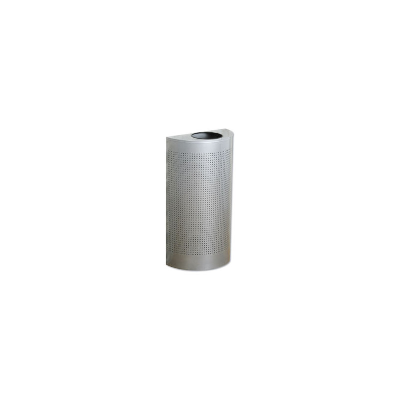 Steel Kitchen Trash Can - 12 Gallons, Silver Metallic
