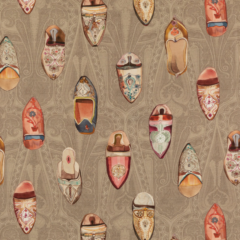 SAMPLE-Long Weekend Babouches 100% Linen Fabric