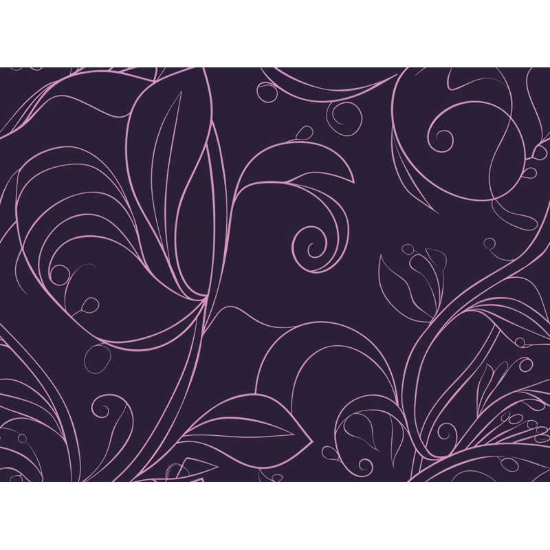 Rideau de douche à motif floral - Décoration de salle de bain, H 73 po x l 70 po