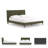 Cerda Upholstered Bed With Roll Slats-876629722