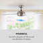 134cm Ceiling Fan with Light Kit-62758042