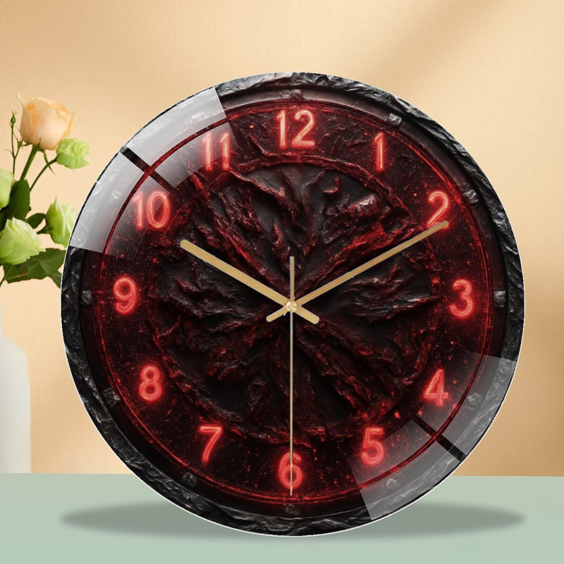 Horloge murale 12 po Red