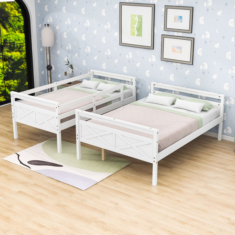 Arista Kids Twin Over Full Bunk Bed, White